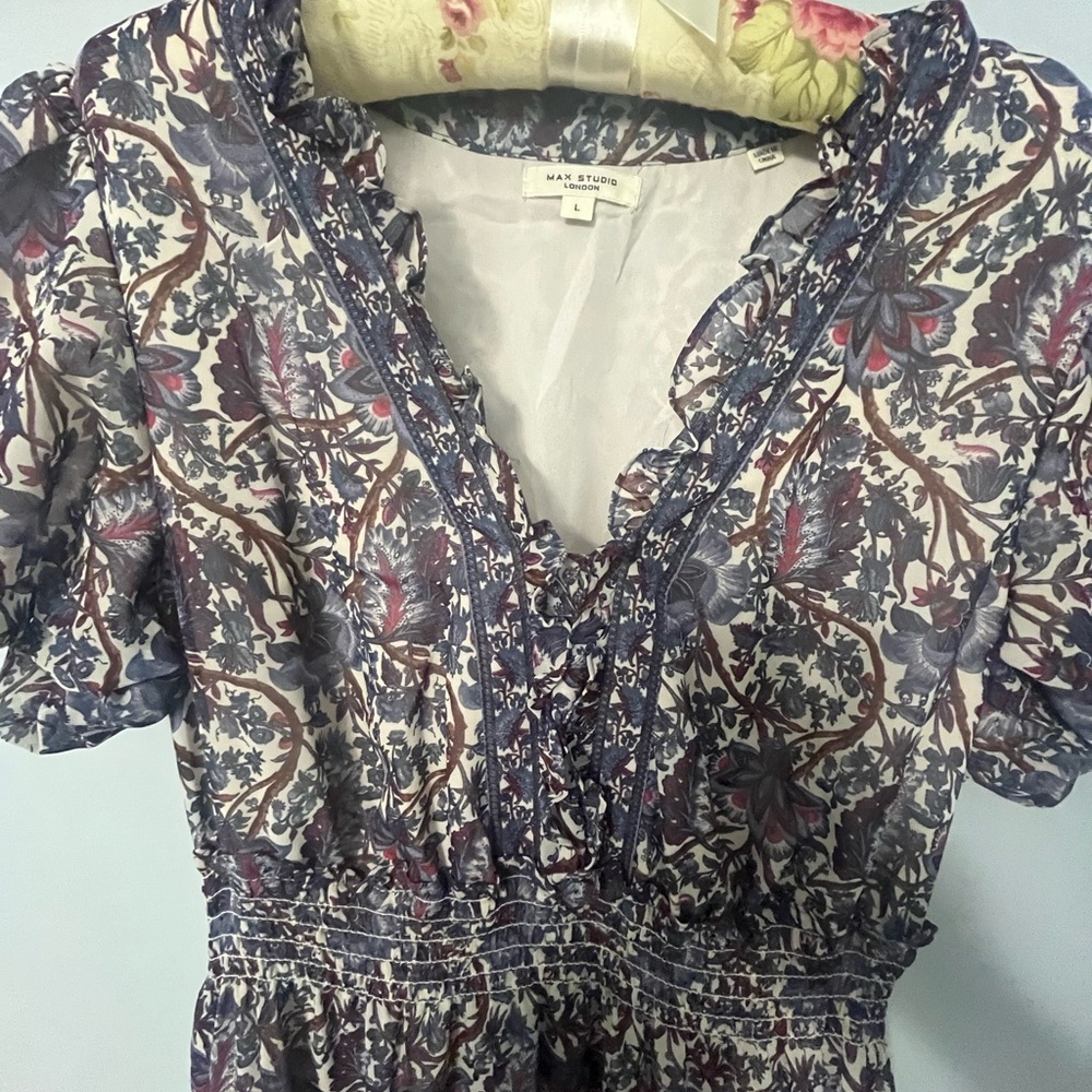 Max Studio London Maxi Dress Size Large - Picture 6 of 9